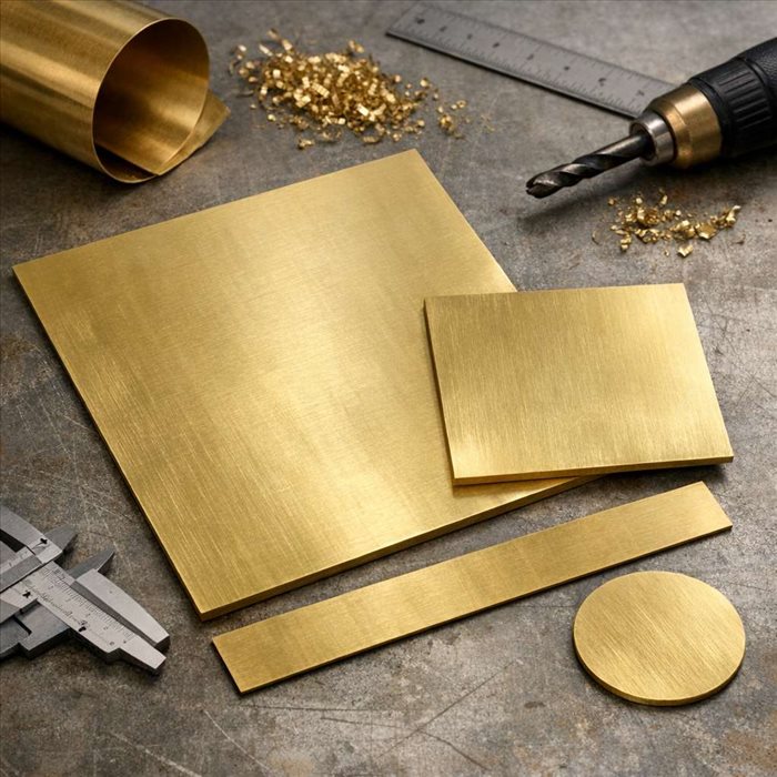 Plaque en laiton : propriétés, formats et usages essentiels