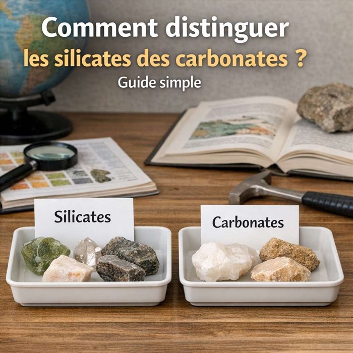 Comment distinguer les silicates des carbonates ? Guide simple