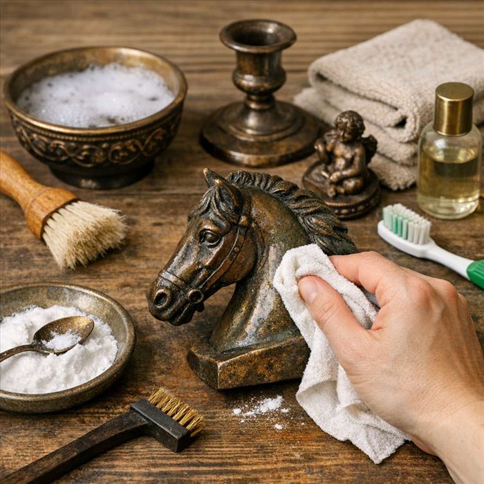 Nettoyer du bronze sans l’abîmer : méthode simple et sûre