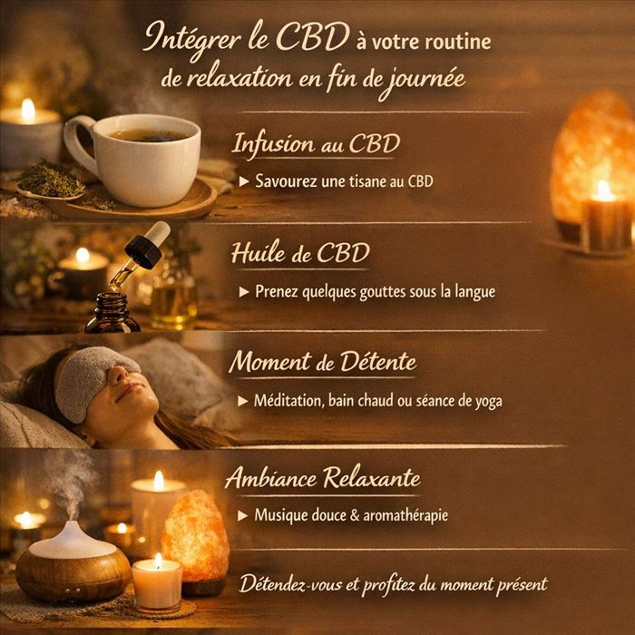 Comment intégrer le CBD à une routine du soir ?