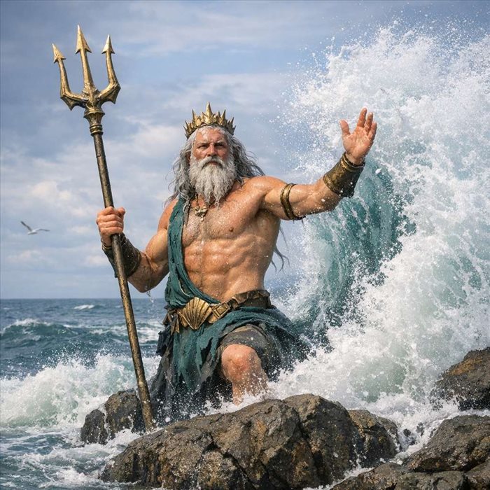 Quels sont les pouvoirs de Poséidon, dieu grec des mers ?