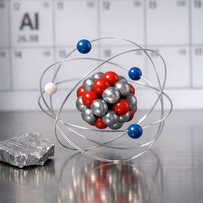 Structure de l’atome d’aluminium : noyau, électrons et propriétés