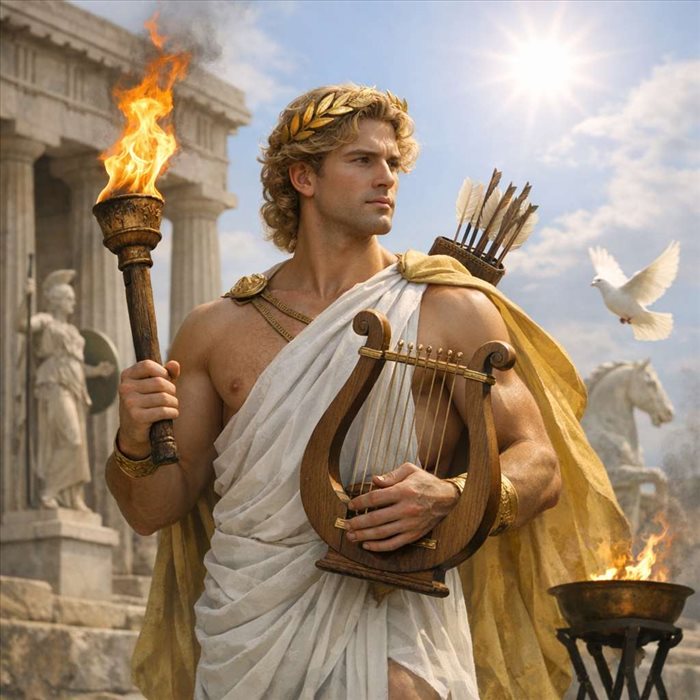 Pouvoirs d’Apollon : lumière, oracle, musique et guérison