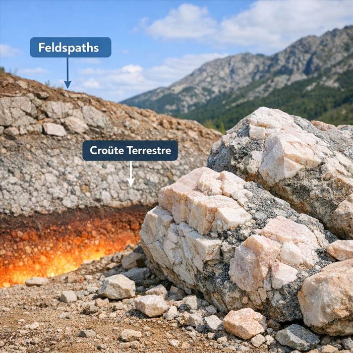 Pourquoi les feldspaths dominent la croûte terrestre ?