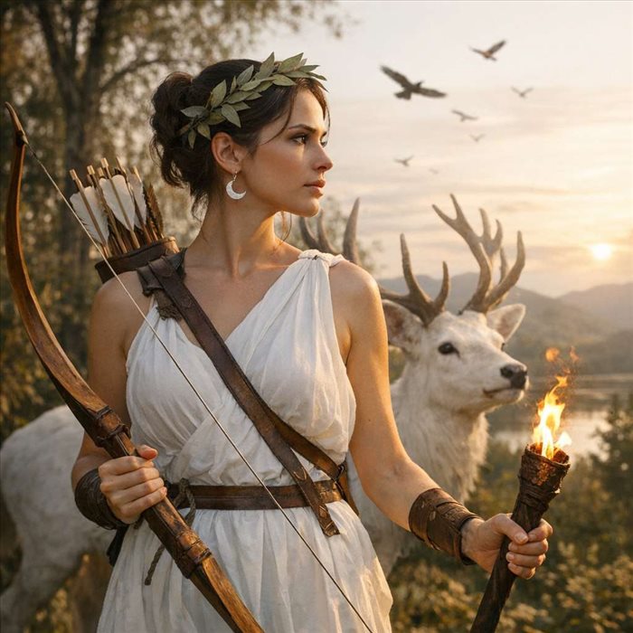 Pouvoirs d’Artémis : chasse, lune et protection divine