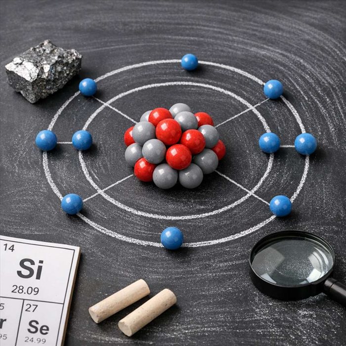 Atome de silicium : composition, électrons et structure