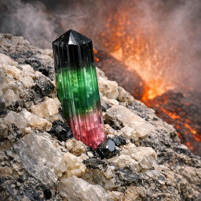 Tourmaline dans les roches magmatiques : comment se forme-t-elle ?