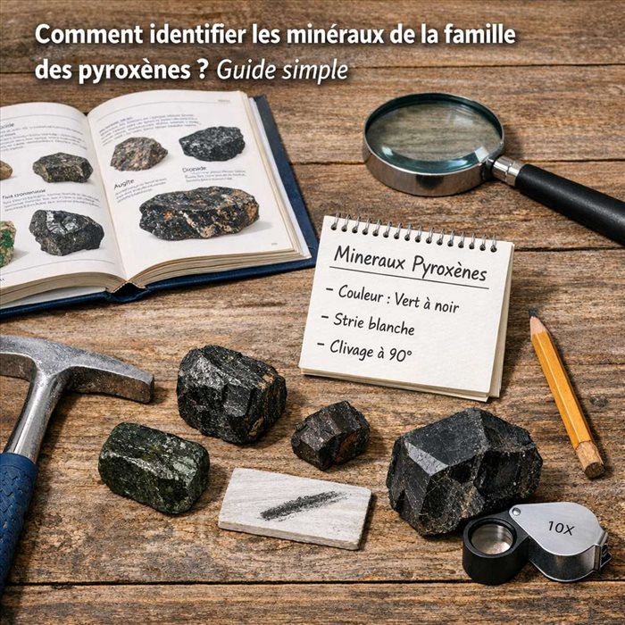 Identifier les pyroxènes : critères, tests et astuces