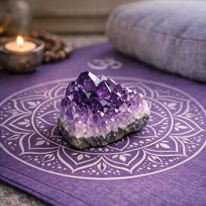 Harmonisation des Chakras avec l'Améthyste en Lithothérapie