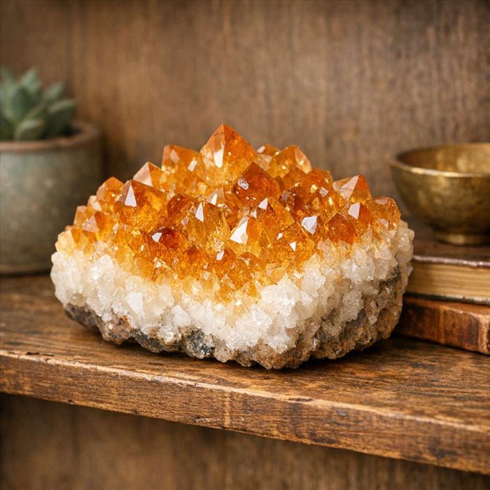 Les Bienfaits de la Druse de Citrine à Domicile