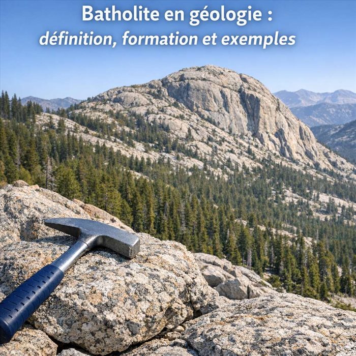 Définition d’un batholite en géologie : formation et exemples