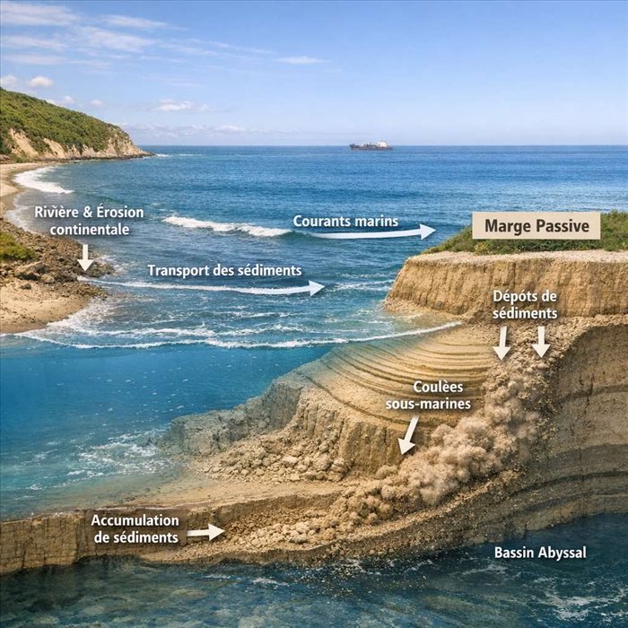 Pourquoi les marges passives accumulent-elles des sédiments ?