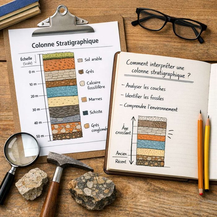Comment interpréter une colonne stratigraphique ? Guide pratique