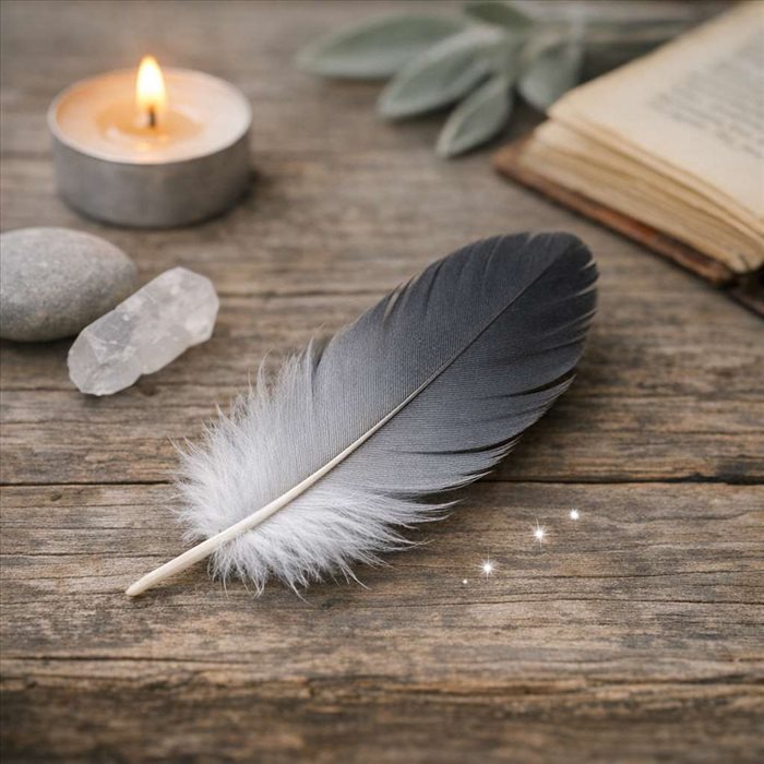 Signification de la plume grise : messages et symboles clés