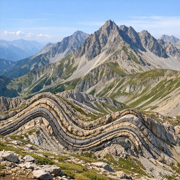 Chaîne de montagnes plissée : formation, étapes et exemples